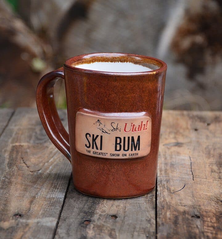 Ski Bum custom ceramic mug