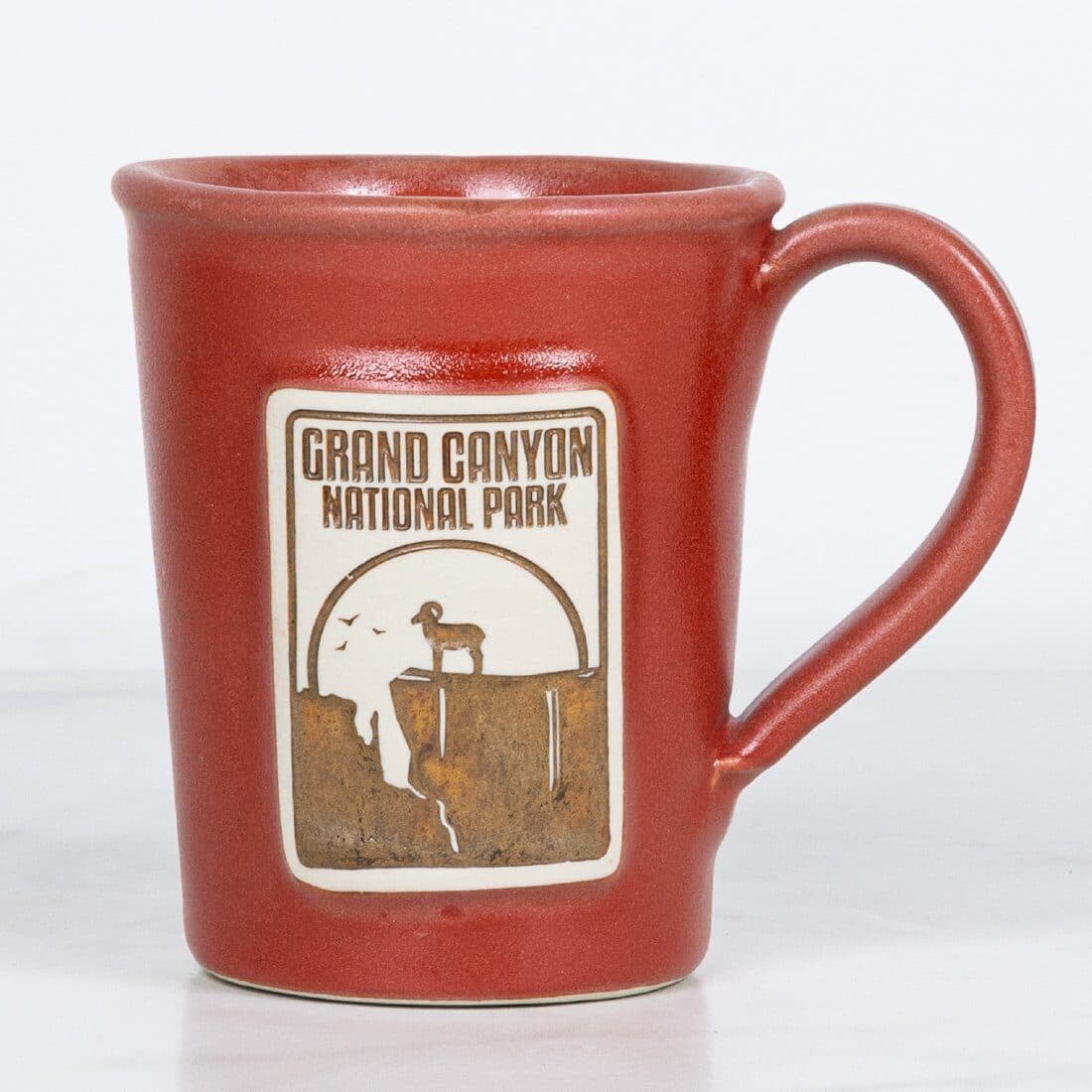 Apricot Leather glaze on a custom mug