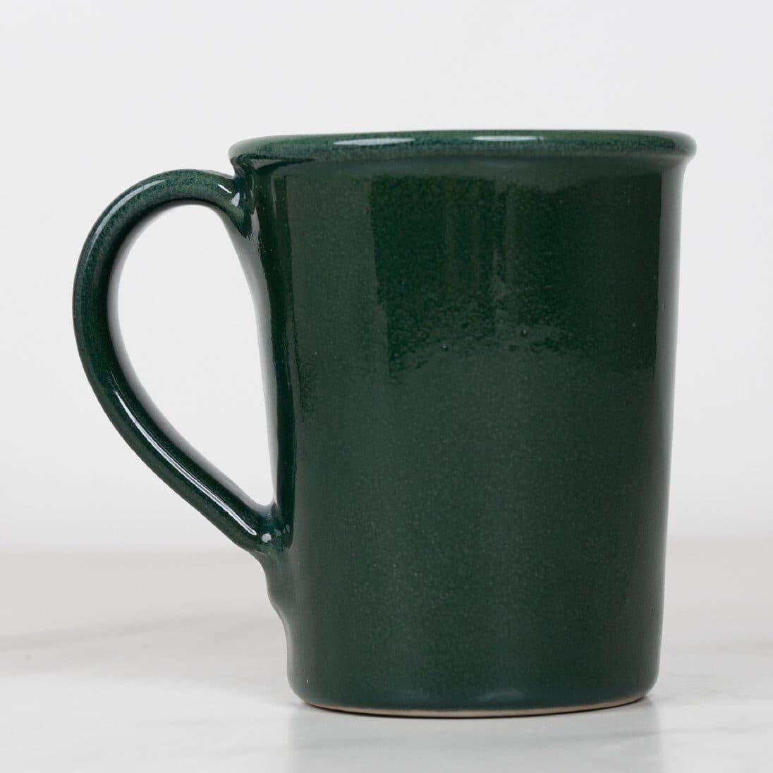 Blue Spruce glaze on a custom mug