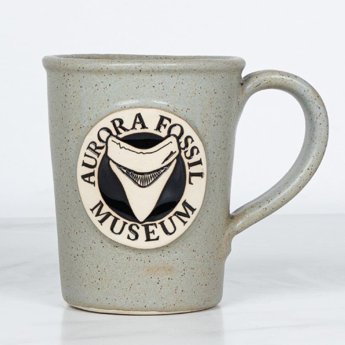 Fossil glaze on a custom mug
