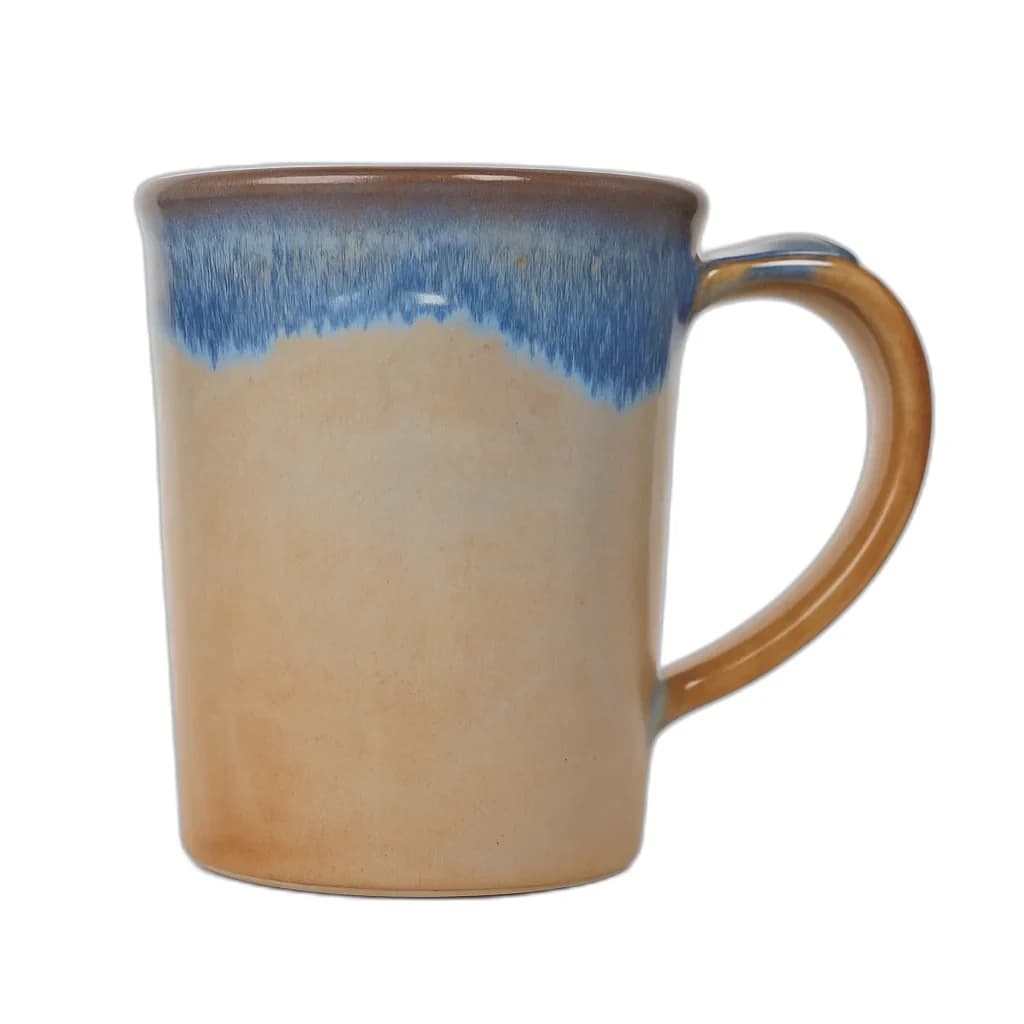 Blue Dune glaze on a plain mug