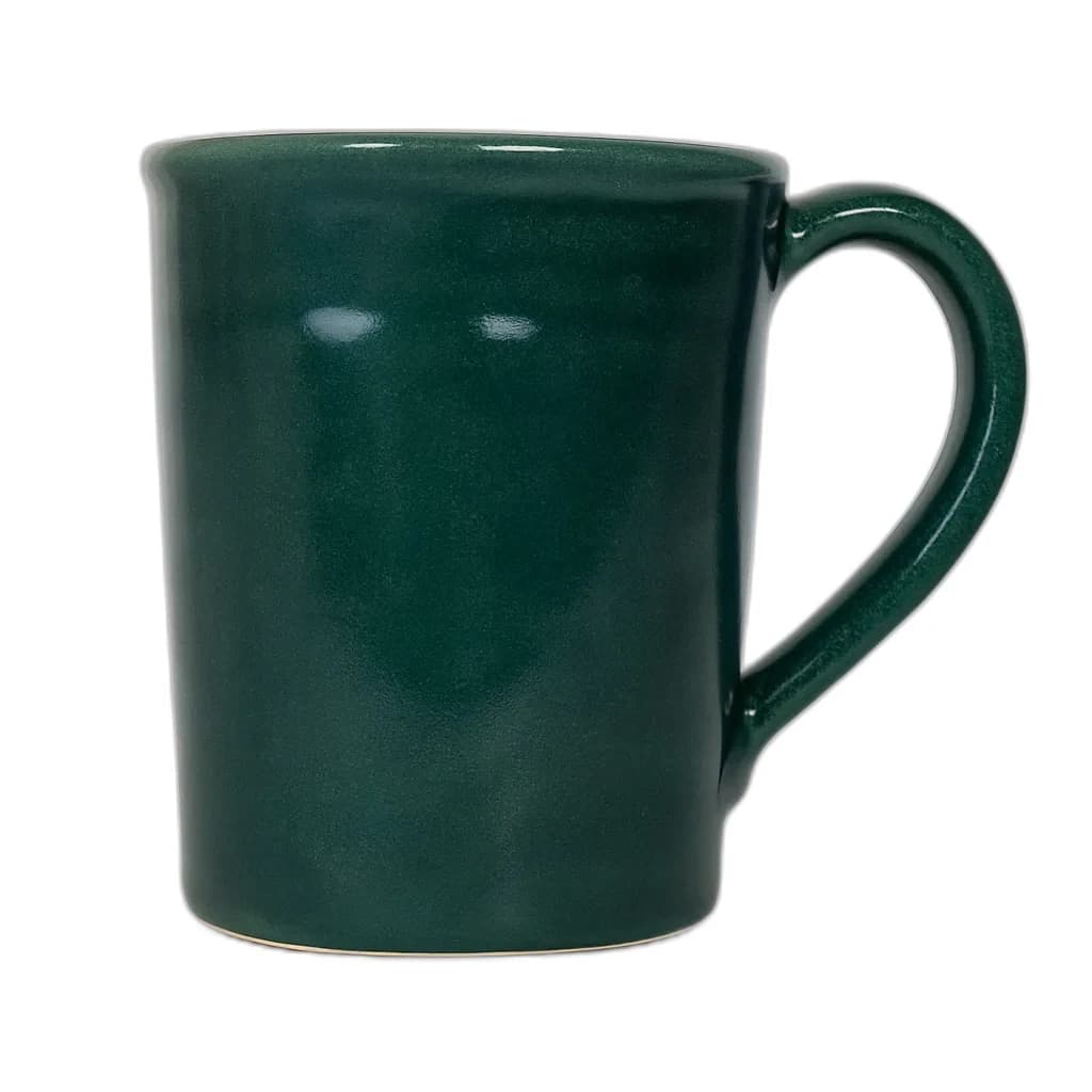 Blue Spruce glaze on a plain mug