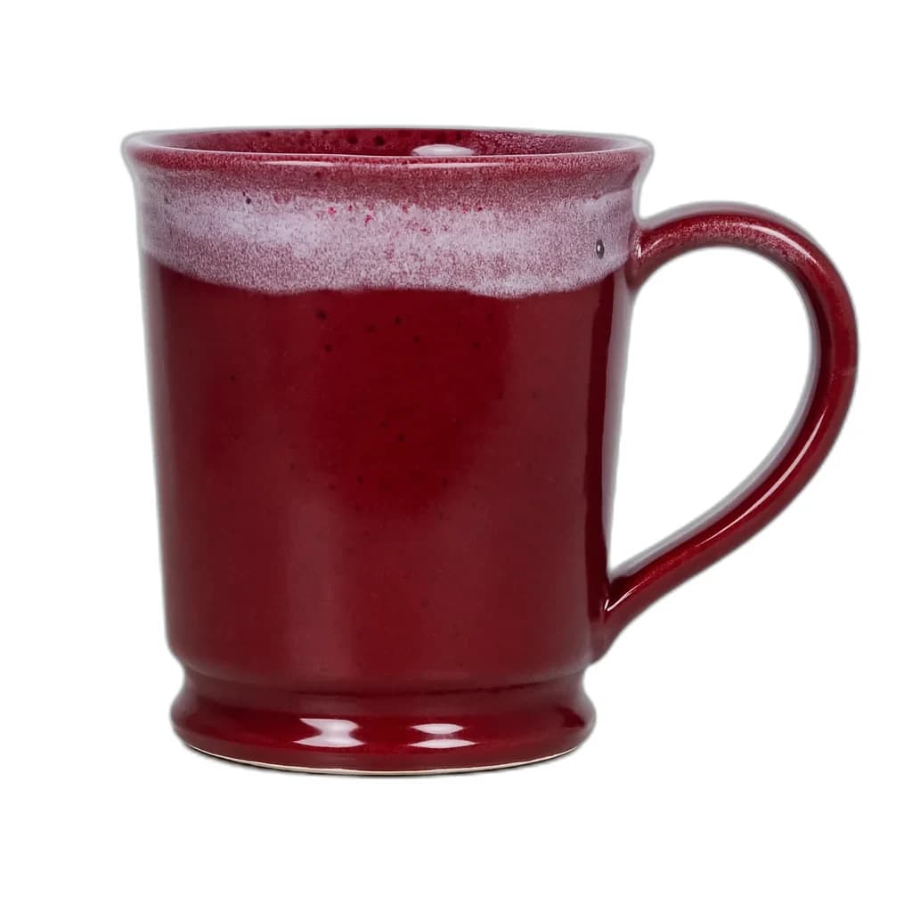 Frosted Wildberry glaze on a plain mug