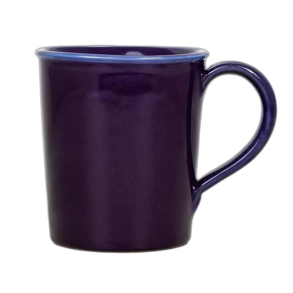 Huckleberry glaze on a plain mug