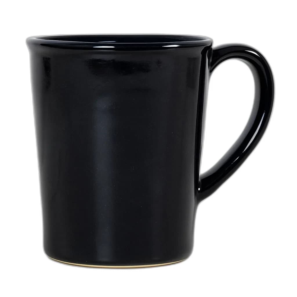 Obsidian glaze on a plain mug