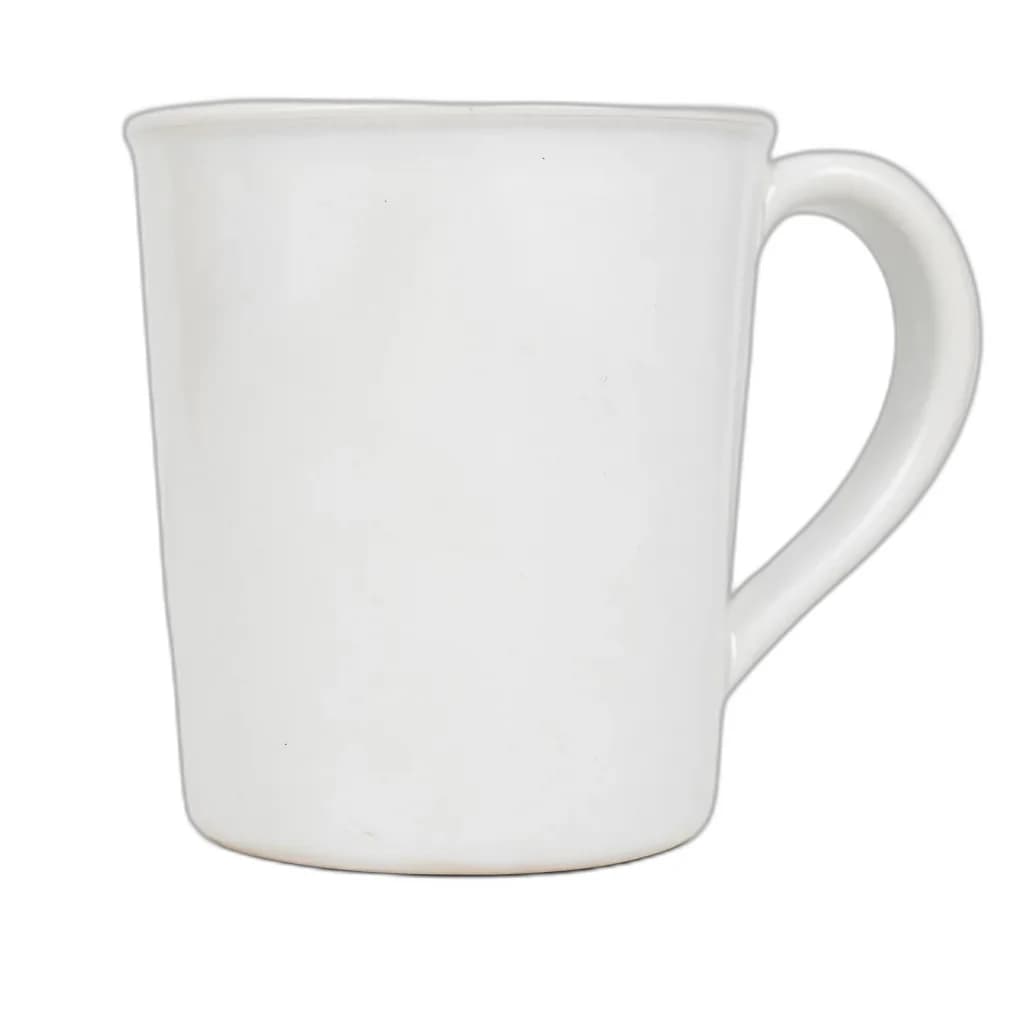Snow glaze on a plain mug