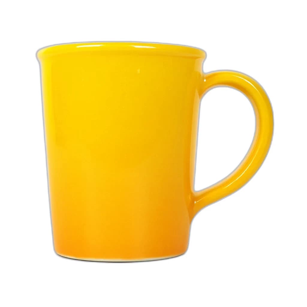 Sunshine glaze on a plain mug